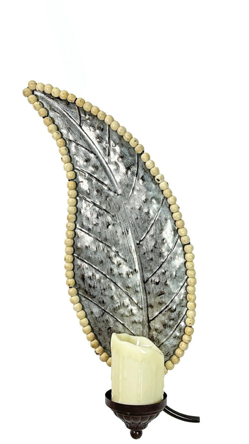 Candelabro de hoja para la pared  60x21 CM ( Individual) no incluye vela