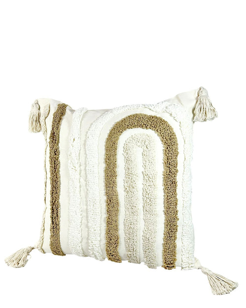 Cojin funda arcos moka y beige 45x45cm ( sin relleno )