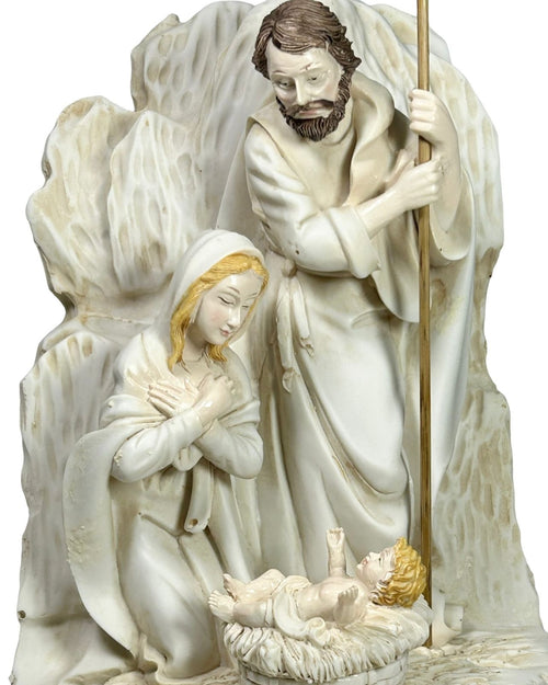 sagrada familia blanca poli 30x29 cm