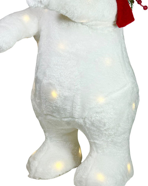 oso blanco polar con luces 2 tamaños