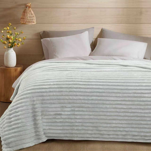 cobija acanalada termica super suave 1.80x2 metros colores surtidos