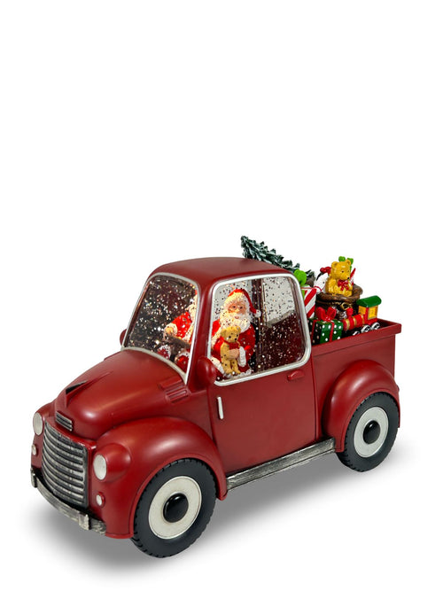 carro santa con perro atras  con pilas musical