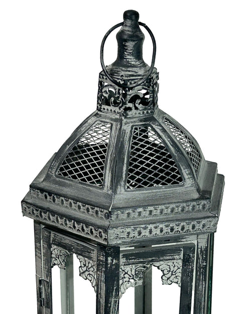 farol 2 tamaños octagonal metalico