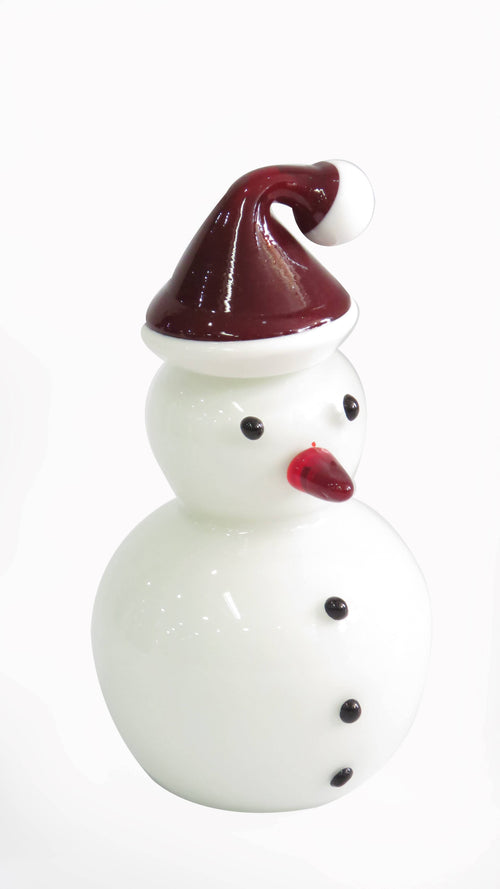 IQG Decoración - Hombre nieve cristal pqño pepe 18x9cm
