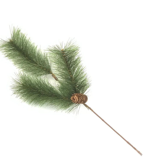 IQG Decoración - Pin fino verde triple alto 53cm